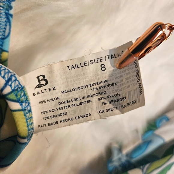 70's Boho Floral Halter and Ruffle Skirt Bottom Bikini (set) - Picture 5 of 6